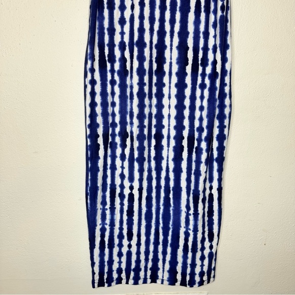 Athleta Tidal Vestido Midi Tank Dress Blue Tie Dye Size Small - Picture 8 of 11
